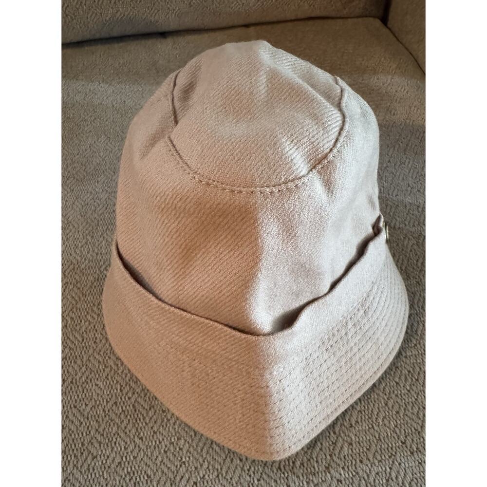 J. Crew Women's Bucket Hat Wool Tweed Light Blush Dusty Pink Size S/M